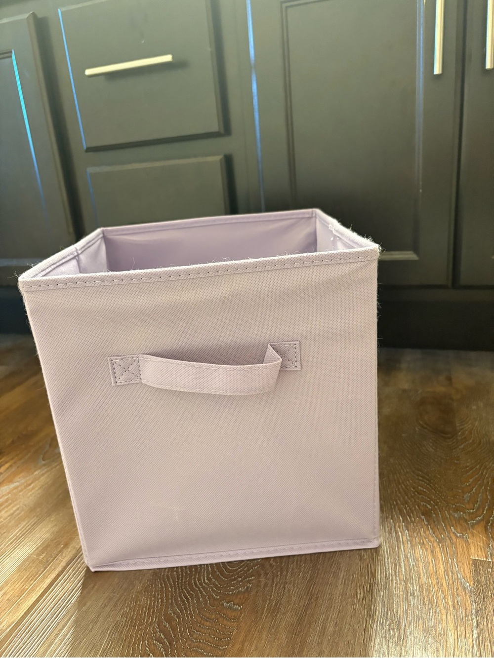 Set of 12 Fabric Storage Bins - Light Lavender